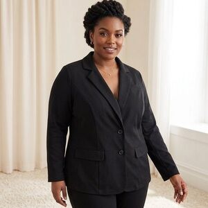 Lane Bryant Women’s Black 2-Button Professional Blazer - Plus Size 26